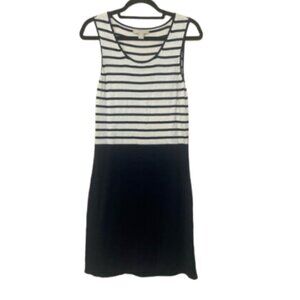 Banana Republic LIKE NEW lightweight stripe knit sleeveless sweater dress S